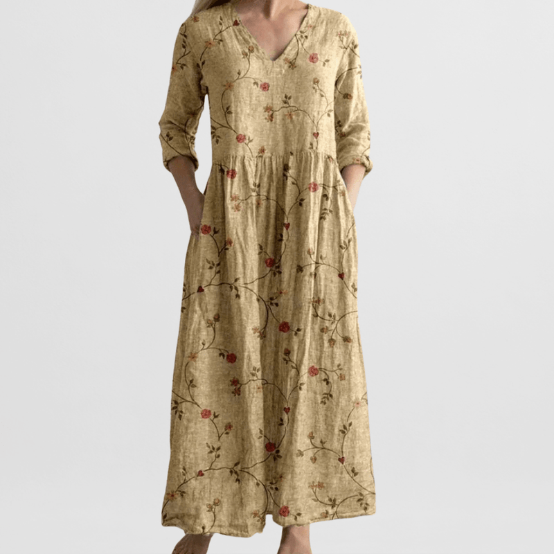 Elena Garden Floral Maxi Dress
