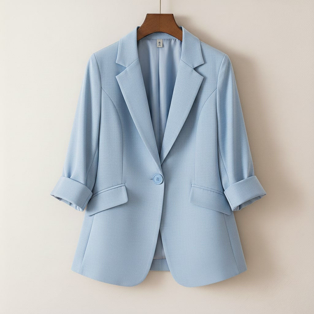 Sofie Women’s Linen-Blazer – Silky Wrinkle-Resistant Style