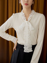 Lennon Women's Lace-Up Cotton Top