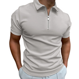 Dario Mid-Zip Polo - Slim-Fit Knit Polo with Modern Half-Zip Styling