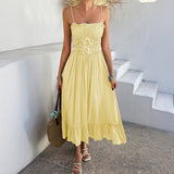Elias Casual Bowtie Suspender Dress