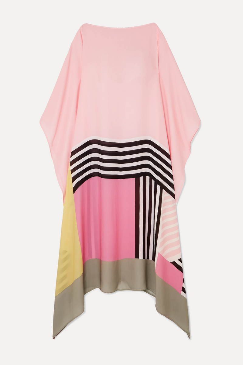 Aria Geometric Caftan – Light & Airy Statement Piece for Summer Escapes