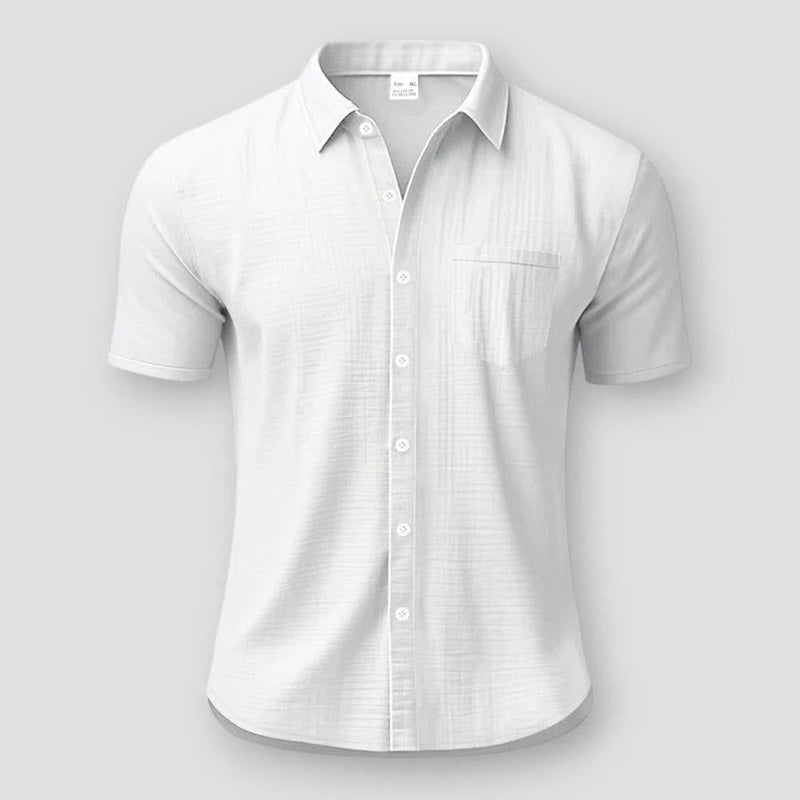 Rico Palmer Linen Shirt – Relaxed Long‑Sleeve Garment‑Dyed Linen Shirt