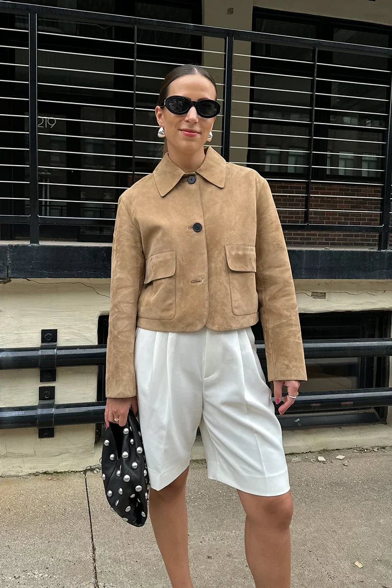 Luca Soft Suede Leather Jacket