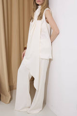 Selena Satin Lounge Set – Fluid Co-ord in Glossy Fabric for Day-to-Night