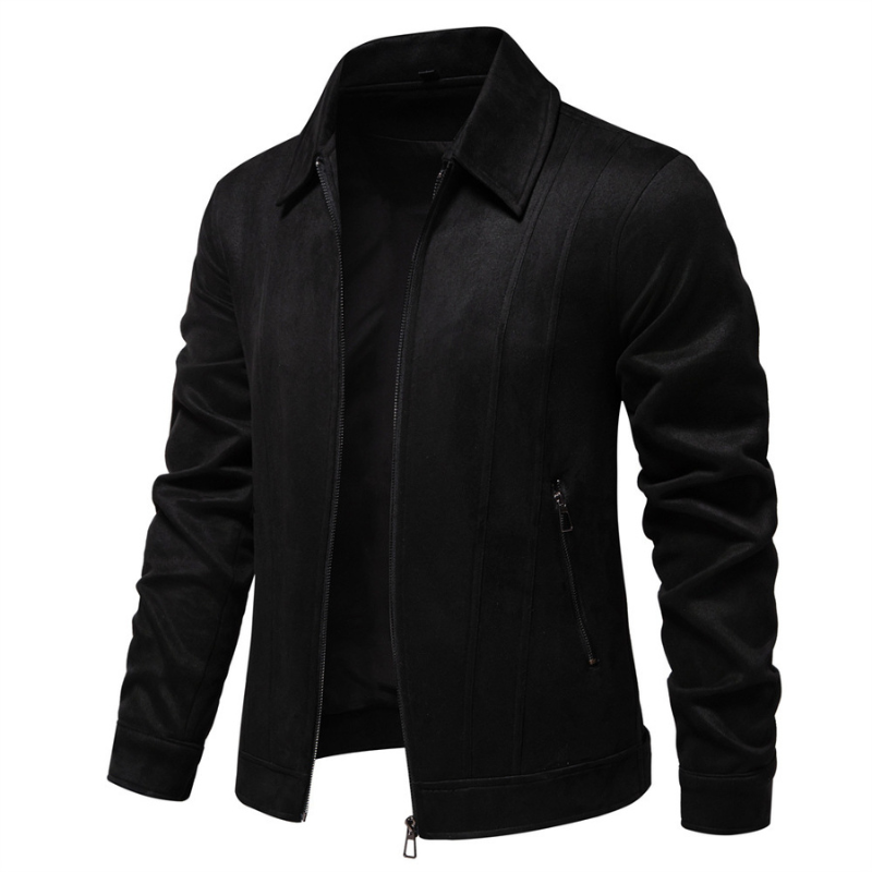 Valor Lapel Zipper Jacket - Modern Men's Urban Outerwear