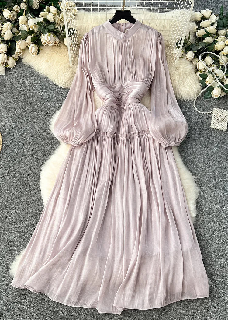 Chelsea Wrinkled Patchwork Silk Dress