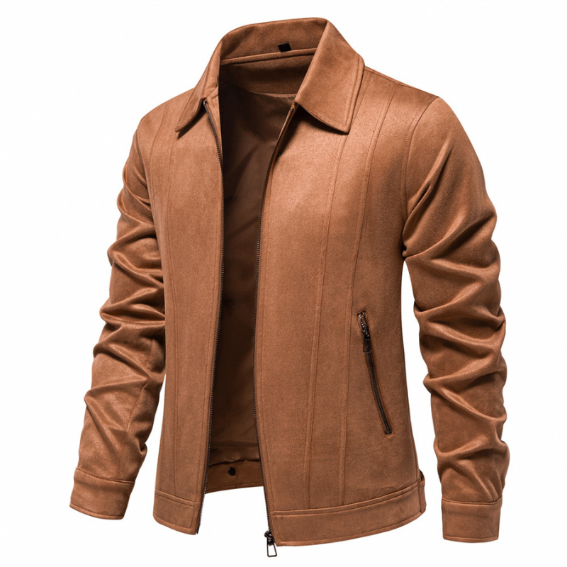 Valor Lapel Zipper Jacket - Modern Men's Urban Outerwear