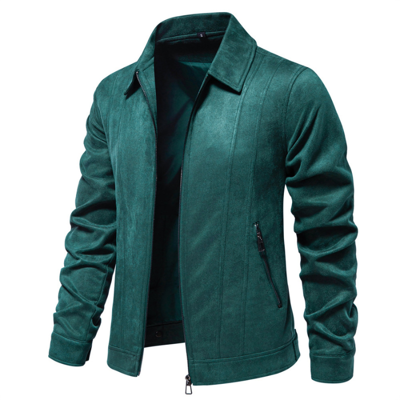 Valor Lapel Zipper Jacket - Modern Men's Urban Outerwear