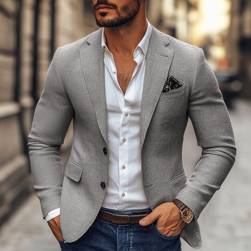 Caleb Men’s Sports Jacket – Soft Tailored Fit with Sustainable Fabric for Transitional Weather