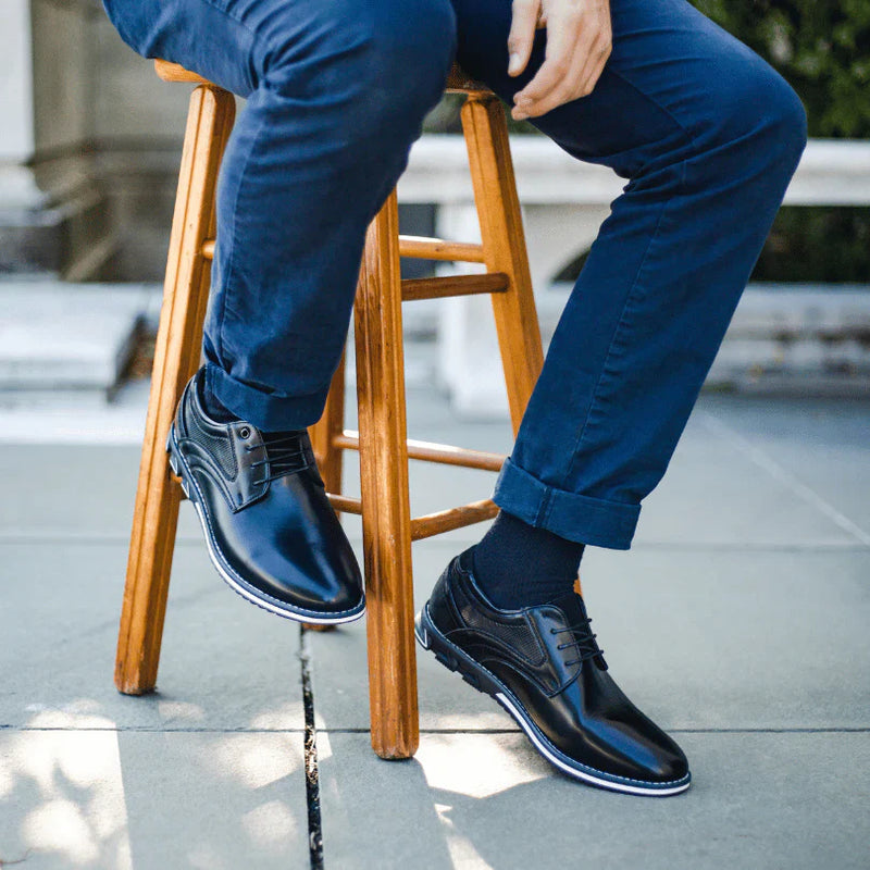 Noah Classic Leather Lace-Ups – Timeless Leather Sneakers for Everyday Wear