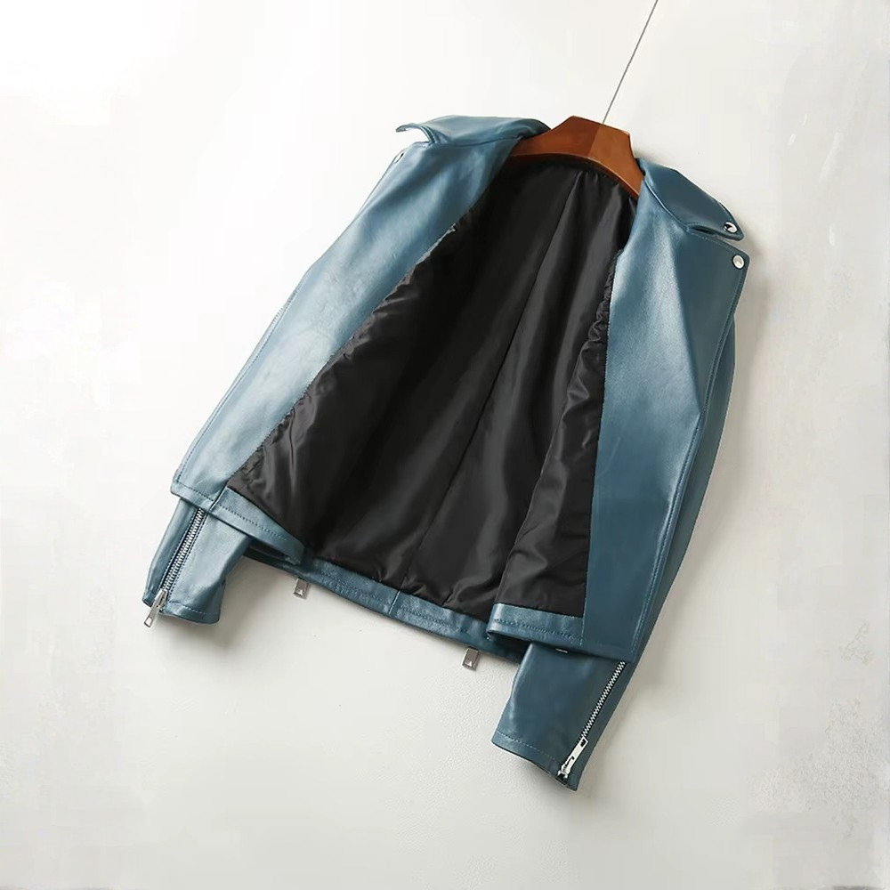 Almona Women’s Leather Jacket – Smooth Leather with Tailored Structured Fit