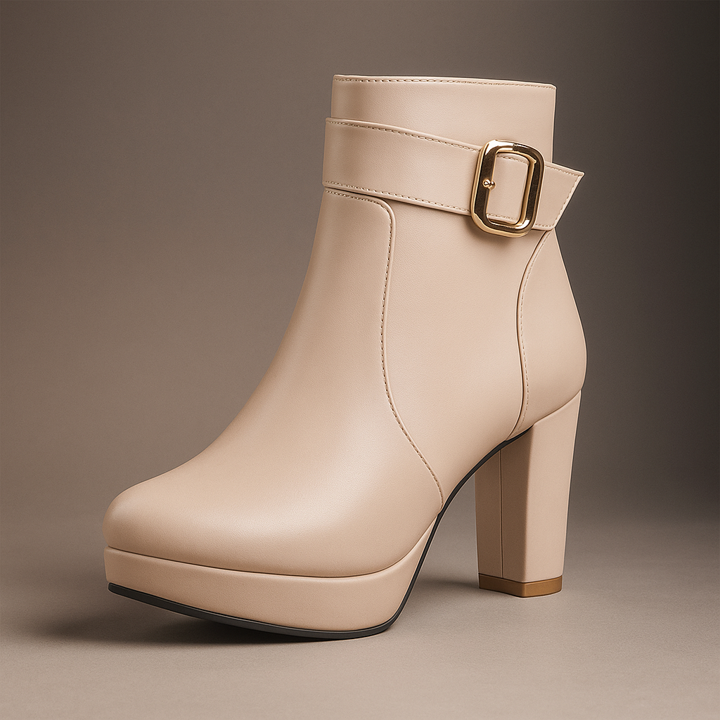 Elettra Women’s Platform Boots – High Heeled Ankle Boots