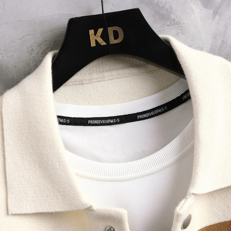 Rome Striped Varsity Knit Jacket