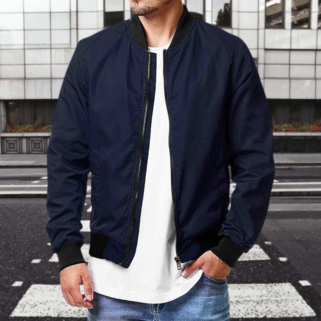 Felix Casual Bomber Jacket – Lightweight Bomber with Zip Pockets & Breathable Finish