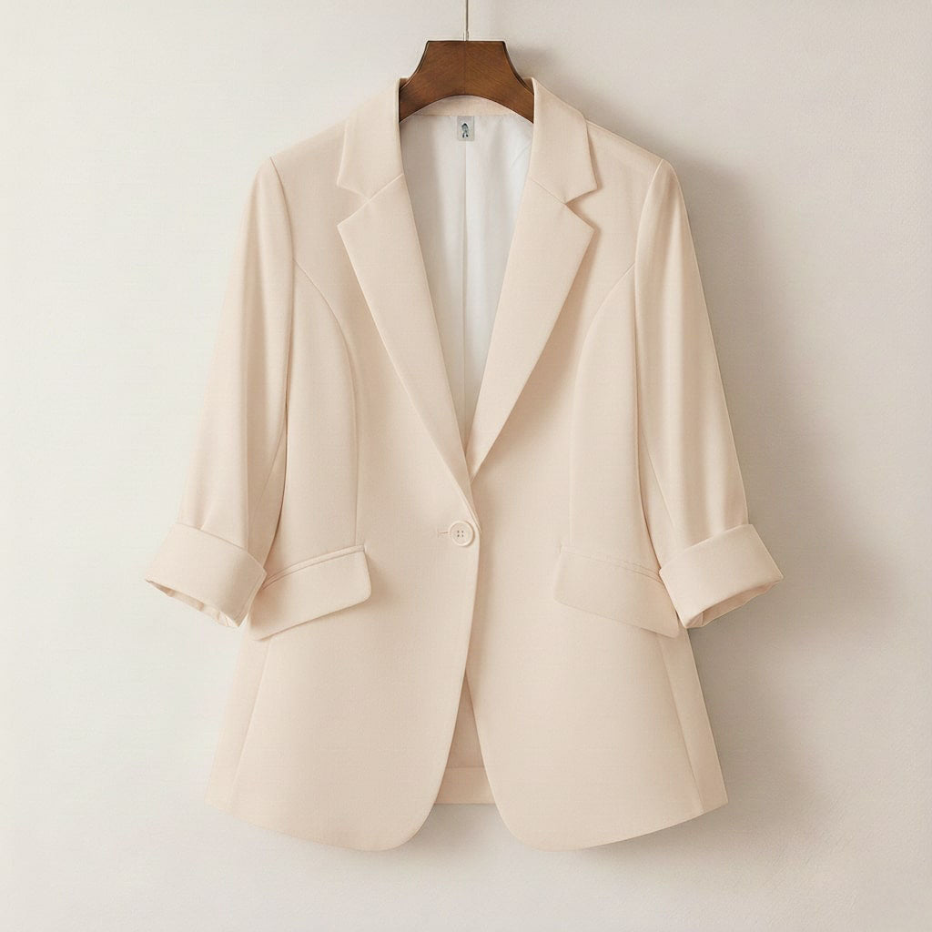 Sofie Women’s Linen-Blazer – Silky Wrinkle-Resistant Style