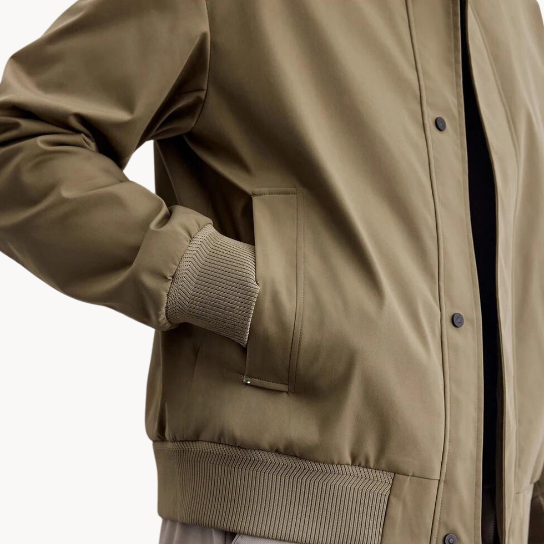 Rafael Men’s Canvas Jacket – Zippered Casual Business Jacket
