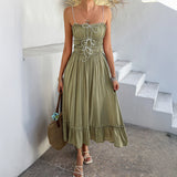 Elias Casual Bowtie Suspender Dress