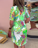 Finn Vibrant Patterned Dress