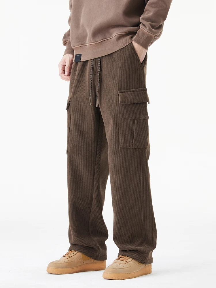 Hayes Corduroy Cargo Pants – Soft Stretch Fabric with Tapered Fit for Everyday Wear