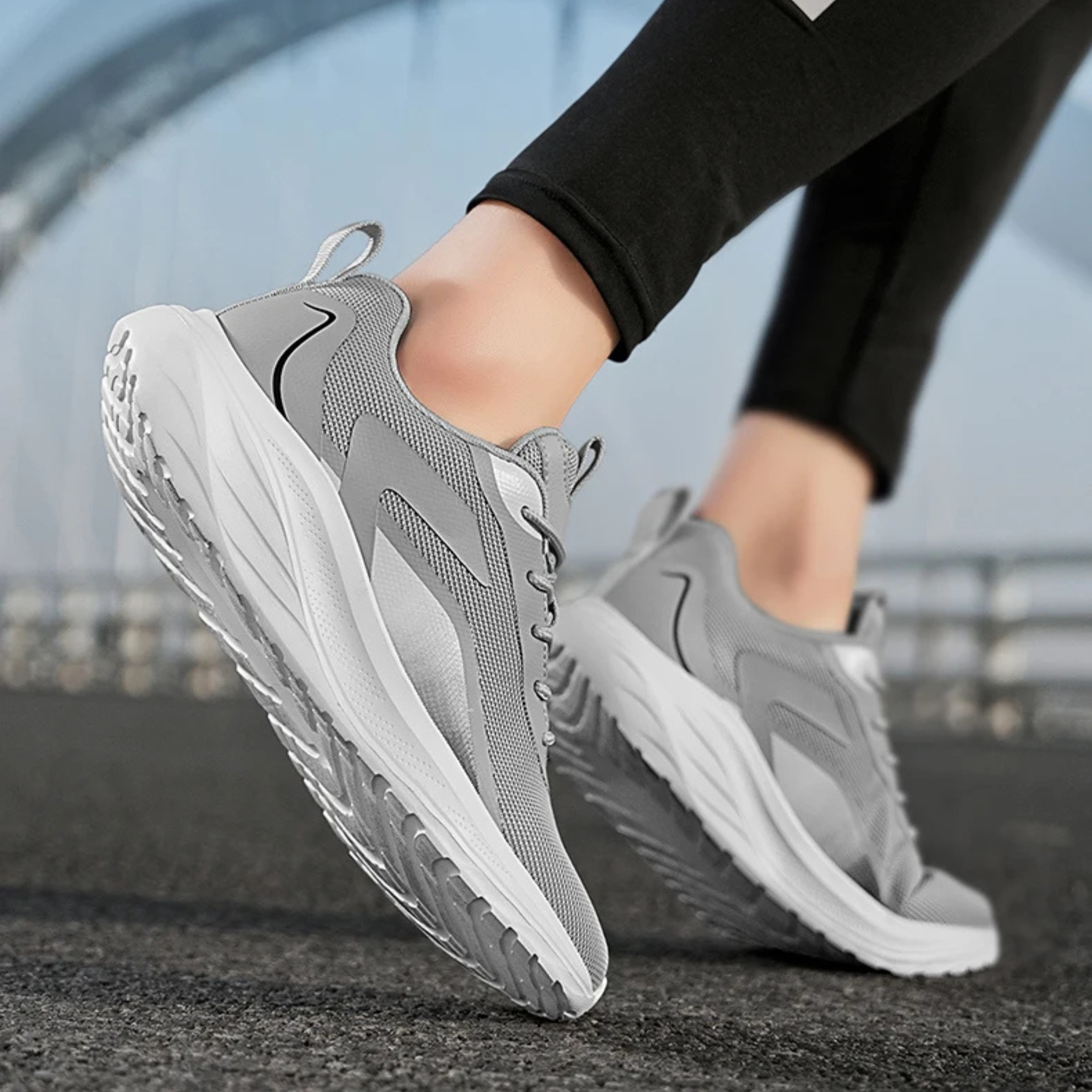 Asher Men’s Running Sneakers – Breathable Mesh Knit Sneaker with Ultra-Light Cushioning