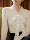 Lennon Women's Lace-Up Cotton Top