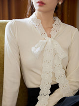 Lennon Women's Lace-Up Cotton Top