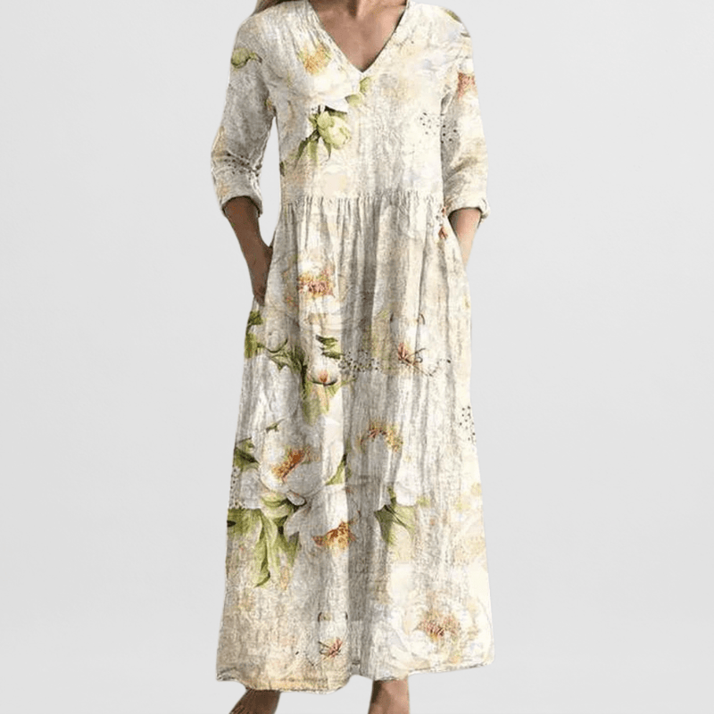 Elena Garden Floral Maxi Dress