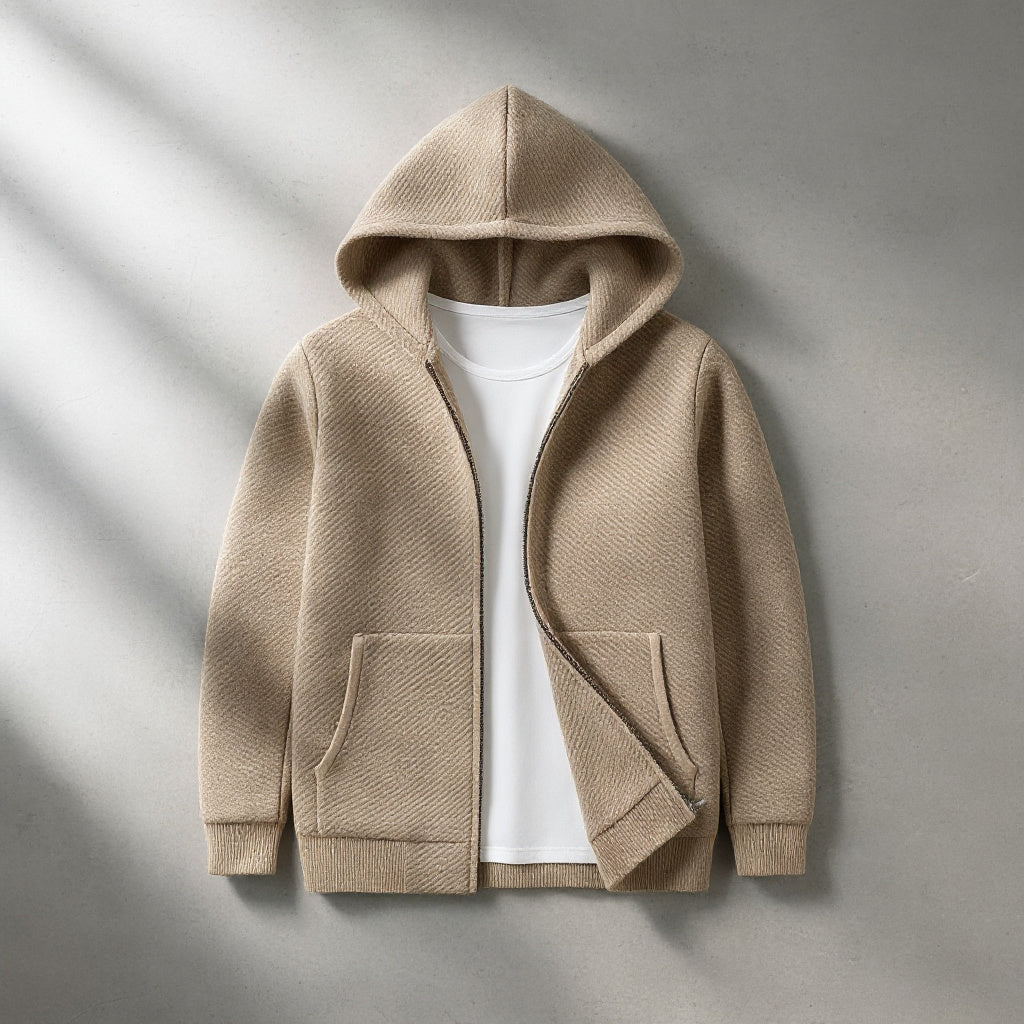 Diego Men’s Cashmere Hoodie – Soft Knit with Structured Fit