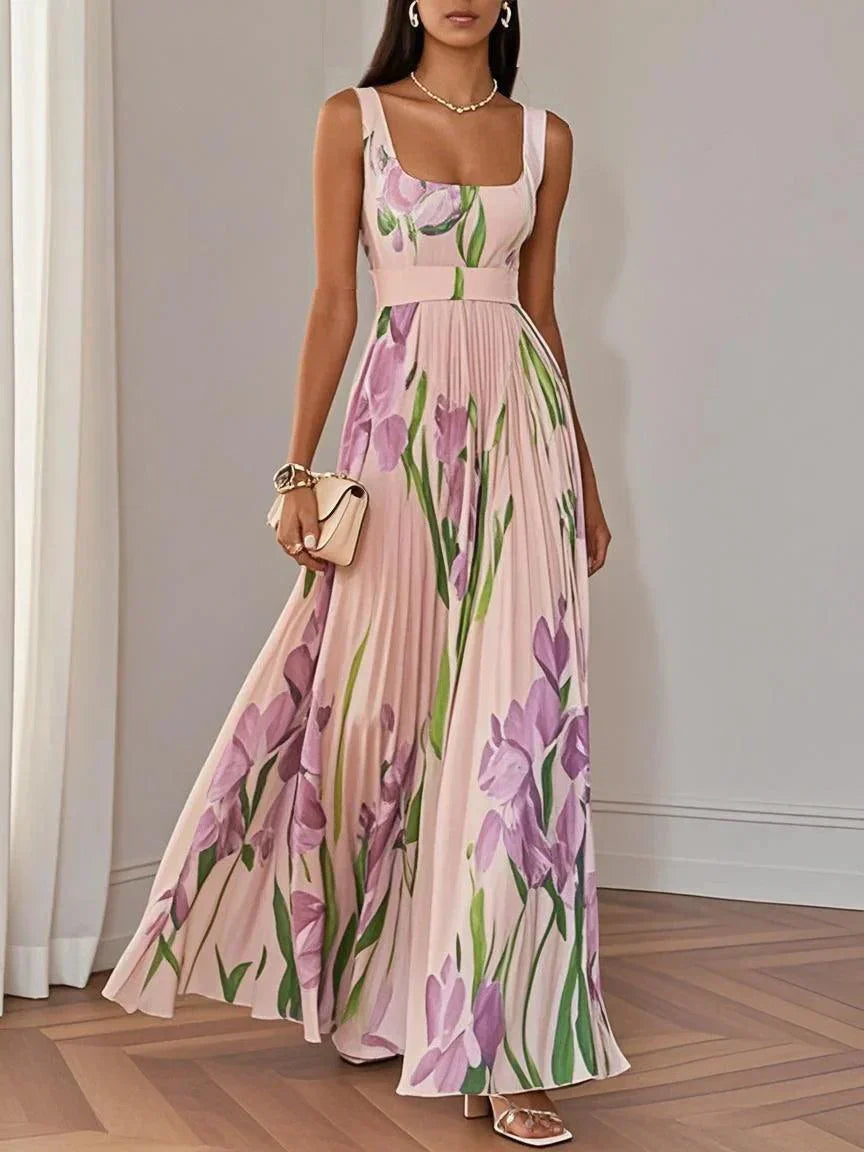 Clara Pleated Chiffon Maxi Dress – Romantic Movement for Sunlit Celebrations