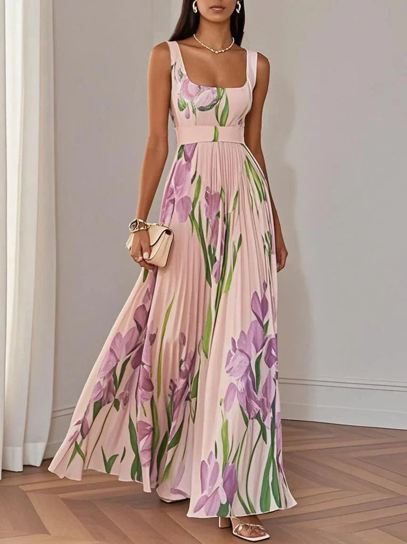 Clara Pleated Chiffon Maxi Dress – Romantic Movement for Sunlit Celebrations