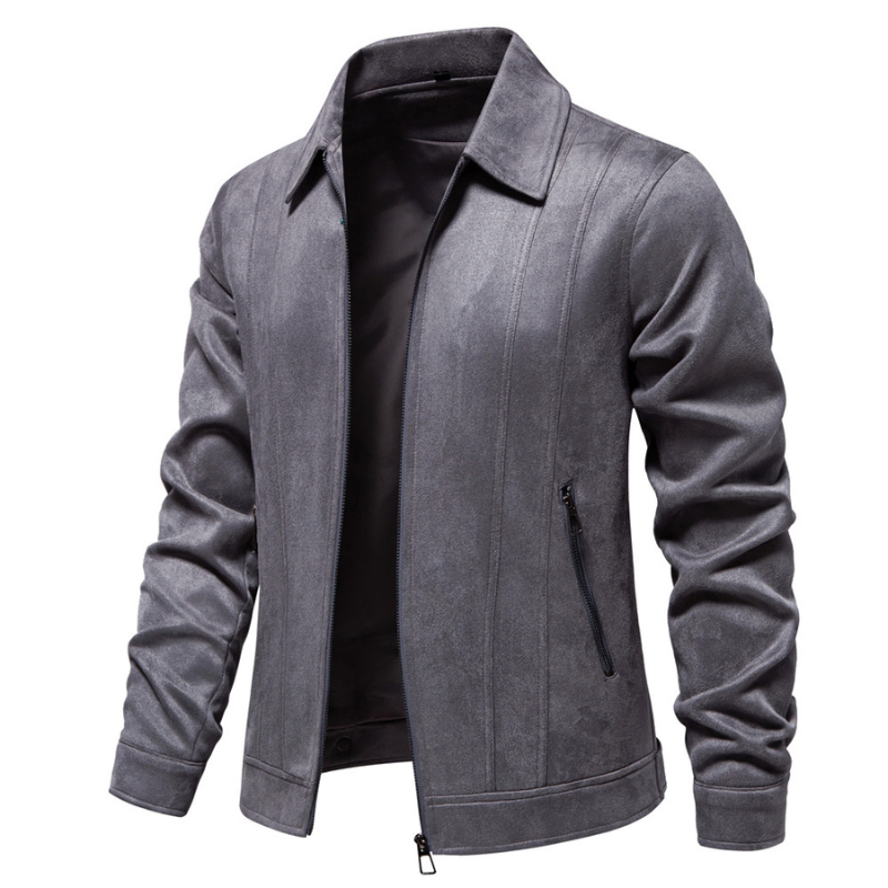 Valor Lapel Zipper Jacket - Modern Men's Urban Outerwear