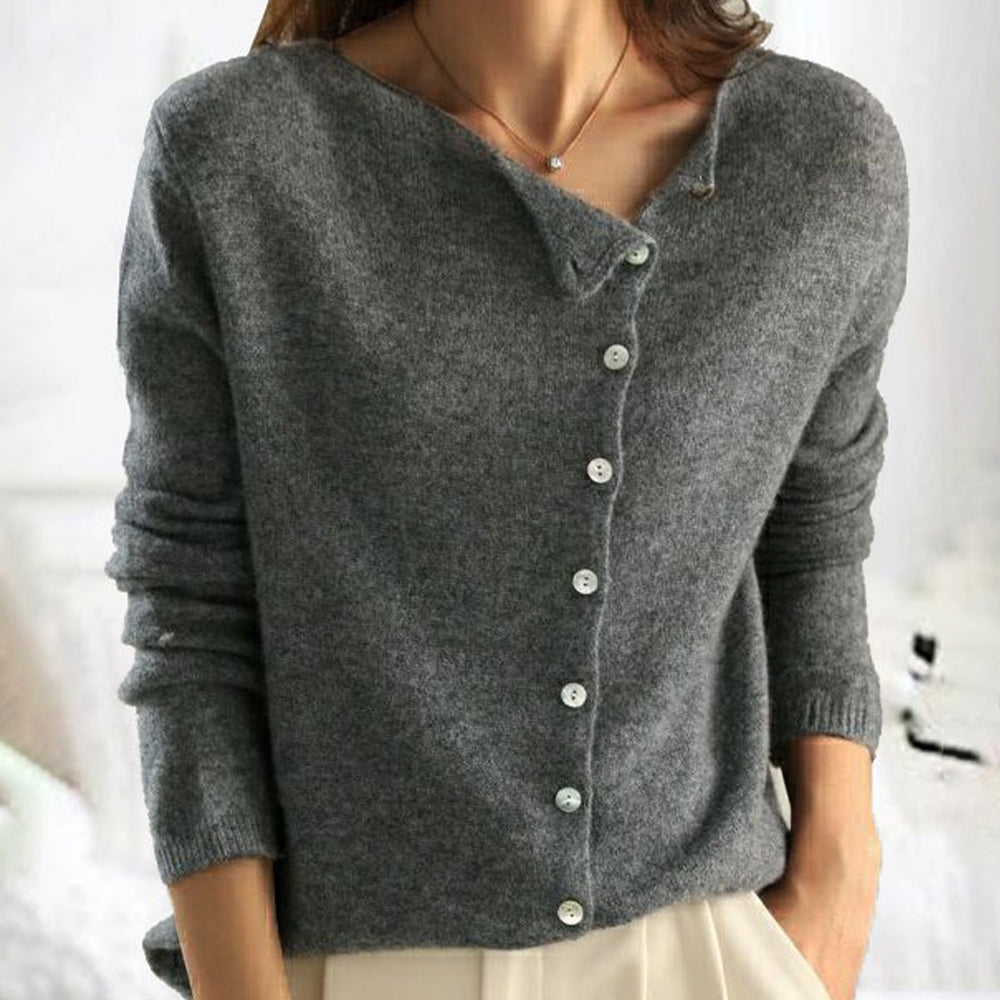 Allegra Women's Knit Cardigan – Soft Button-Front Sweater for Layered Style