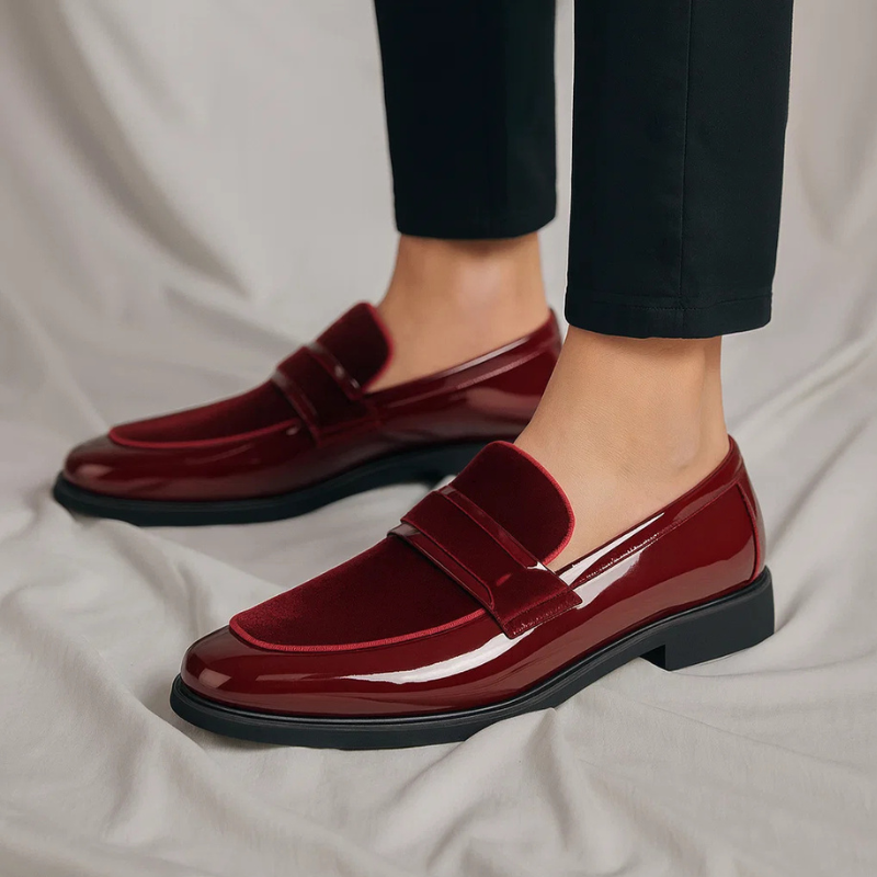 Brandon Men’s Suede Leather Penny Loafers