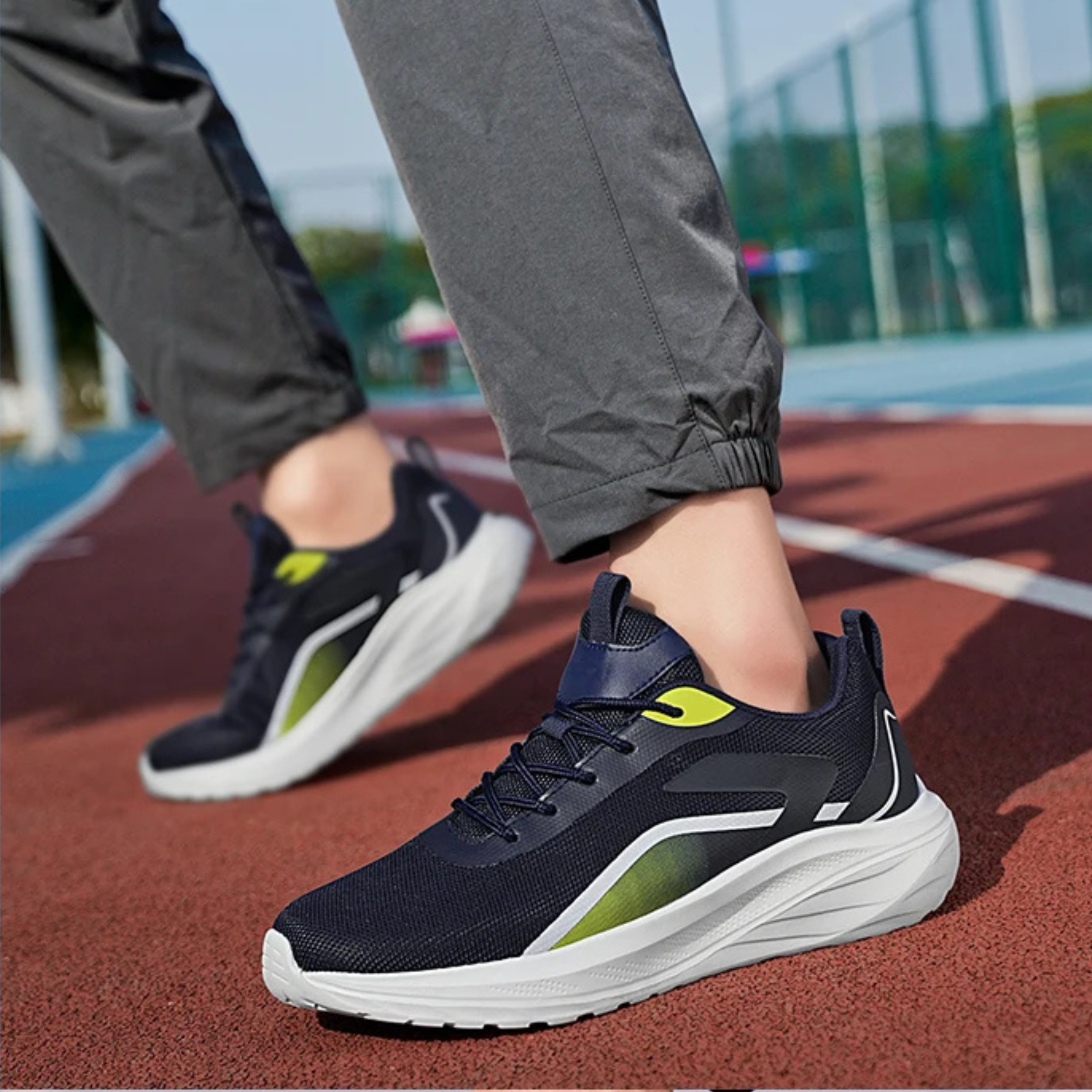 Asher Men’s Running Sneakers – Breathable Mesh Knit Sneaker with Ultra-Light Cushioning