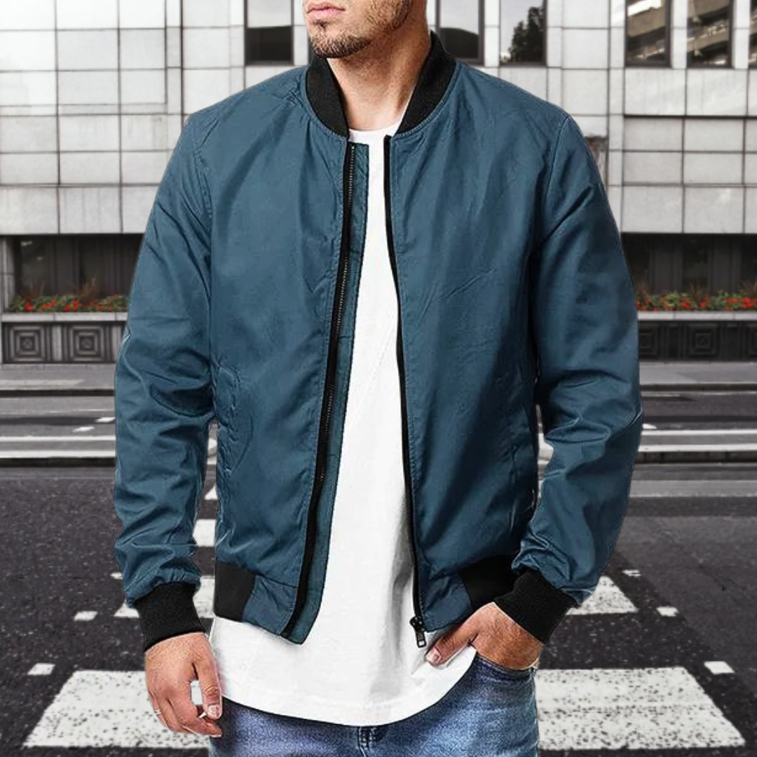 Felix Casual Bomber Jacket – Lightweight Bomber with Zip Pockets & Breathable Finish