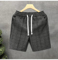 Lindon Men’s Plaid Shorts – Soft Cotton-Blend Drawstring Lounge Shorts