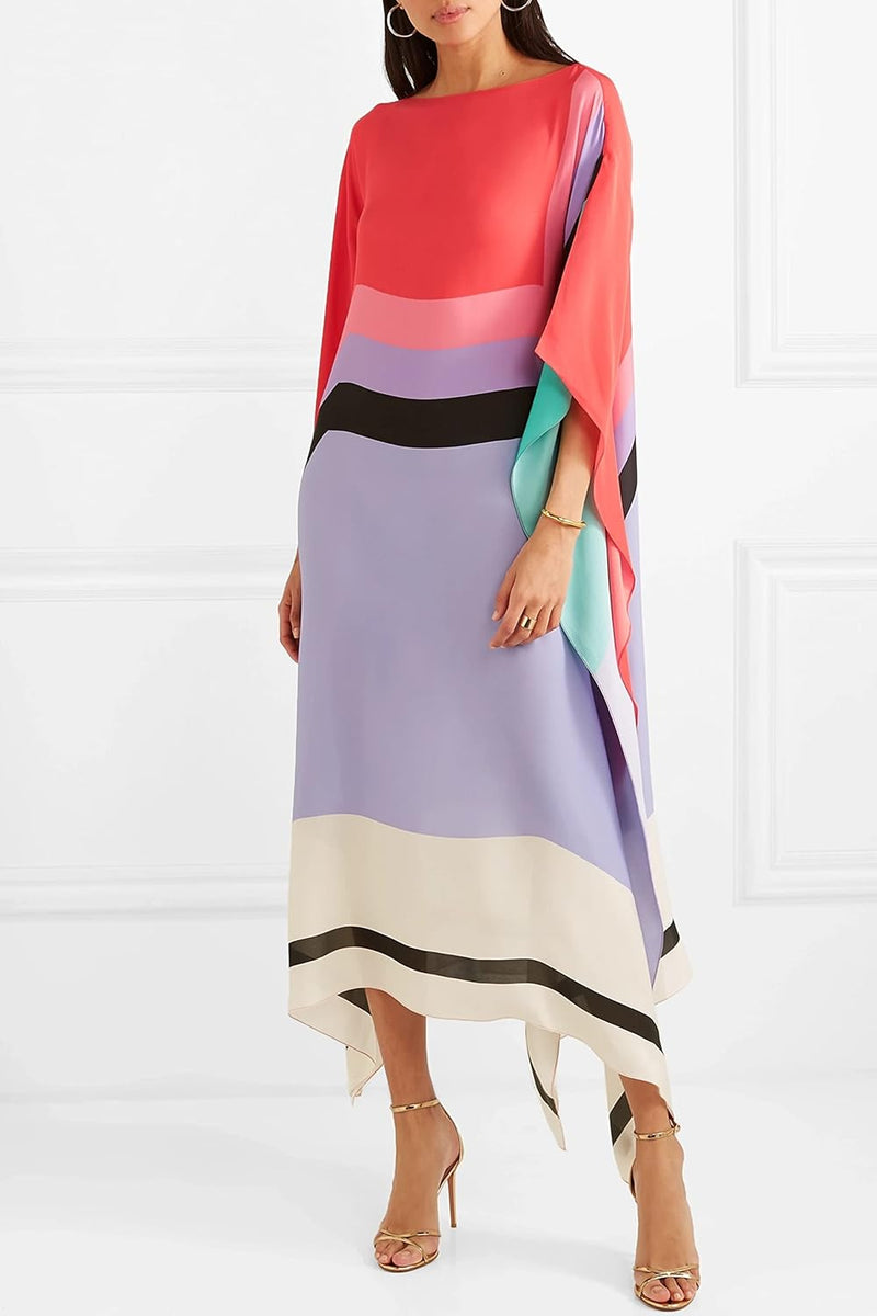 Aria Geometric Caftan – Light & Airy Statement Piece for Summer Escapes