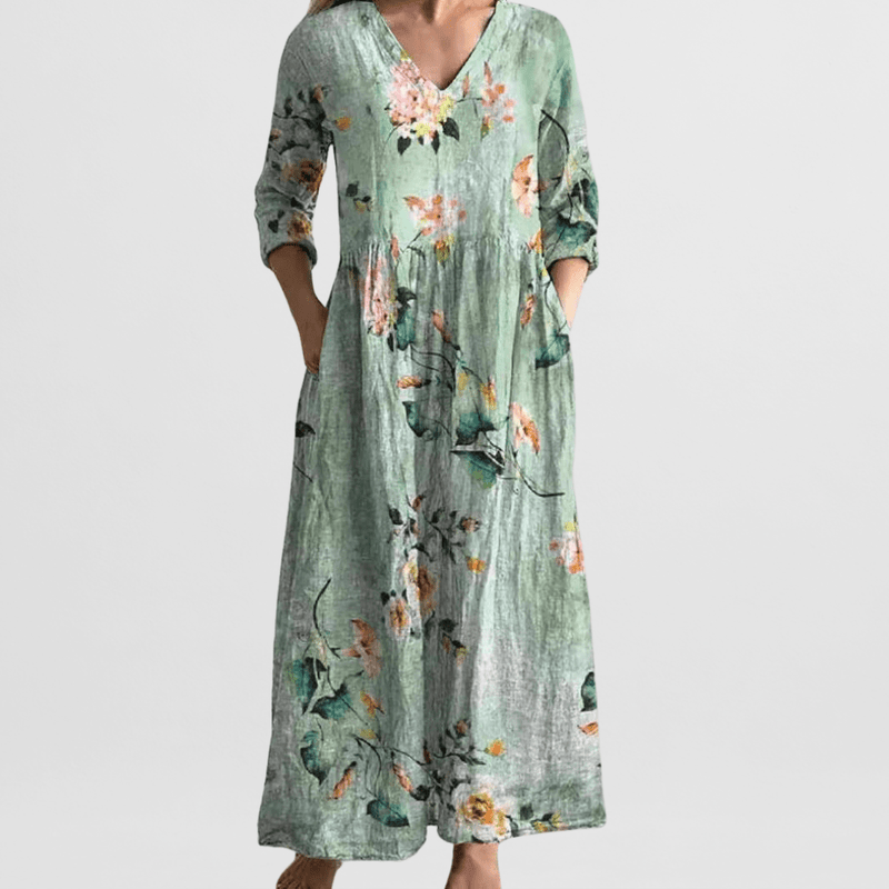 Elena Garden Floral Maxi Dress