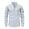 Marco Men’s Button Down Shirt – Classic Striped Cotton Blend Shirt