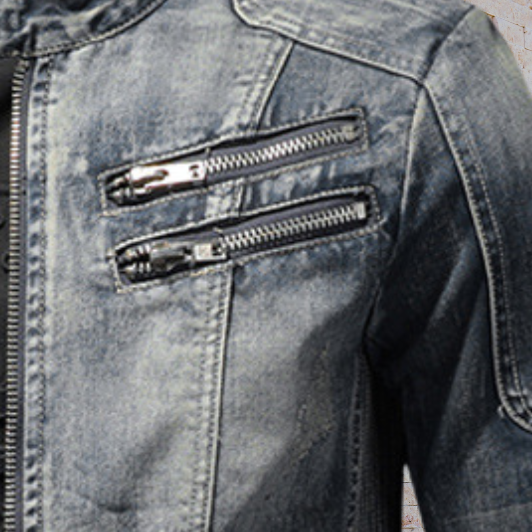 Grayson Utility Zip Jacket – Rugged Everyday Jacket with Stand Collar Detail