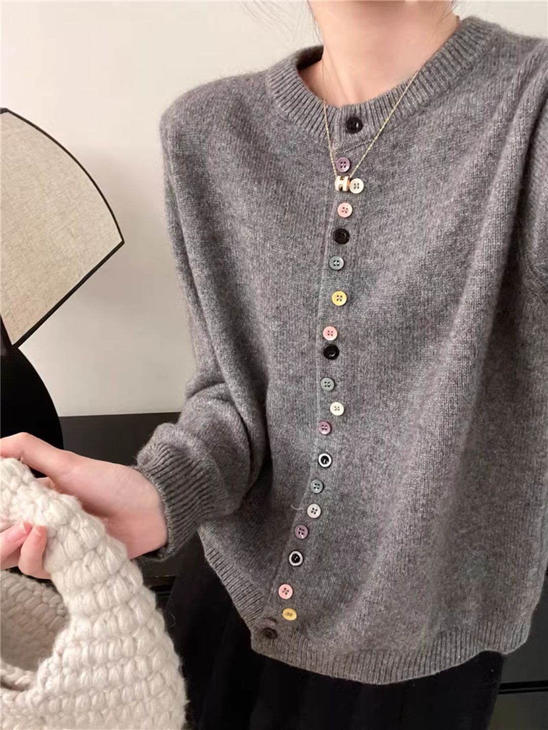 Blair Women's Knit Colorful Button Cardigan