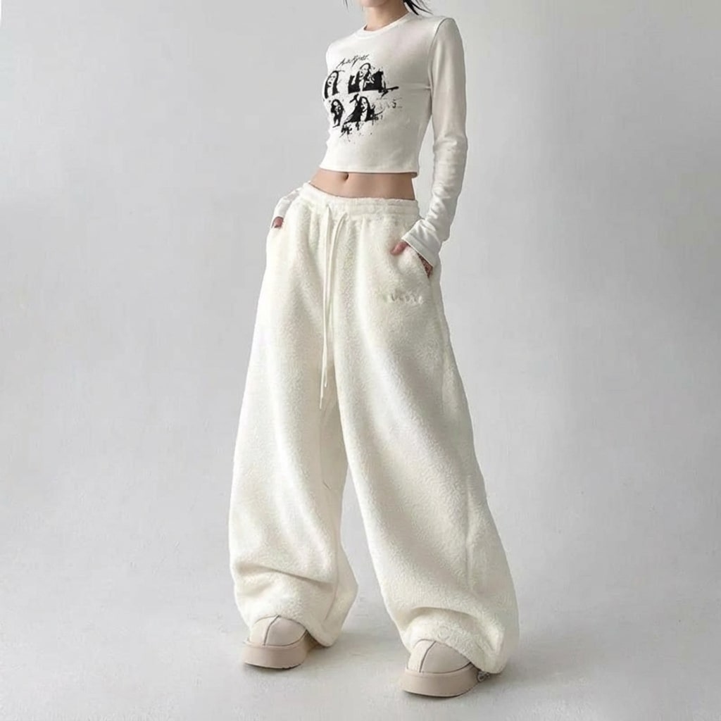 Rosalind Women’s Fleece Pants – Soft Drawstring Fit