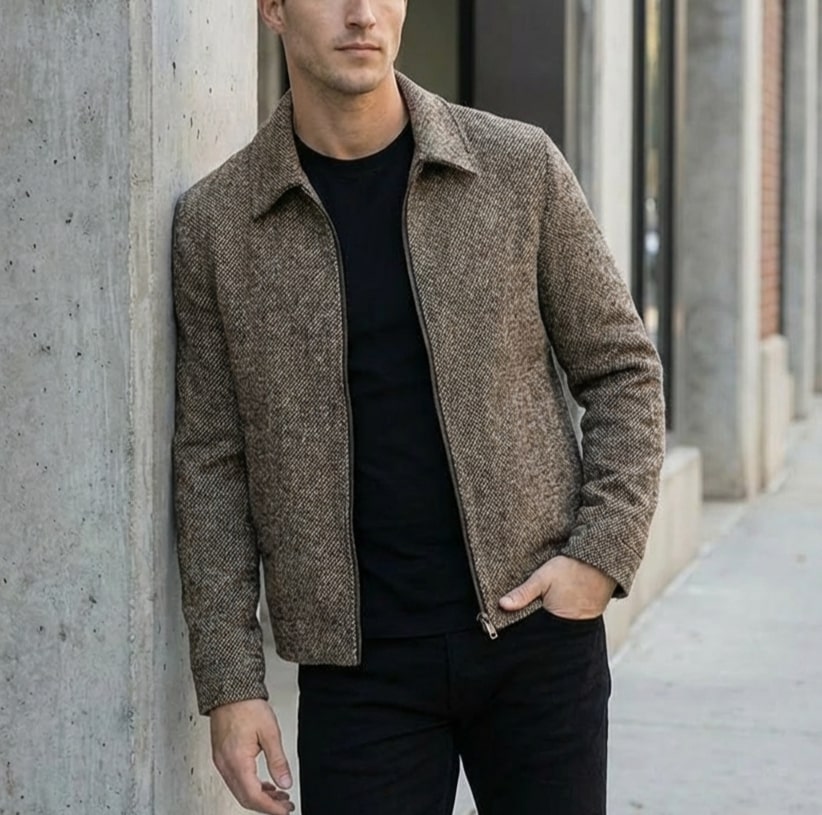 Octavio Men’s Jacket – Dense Woven Lightweight Jacket