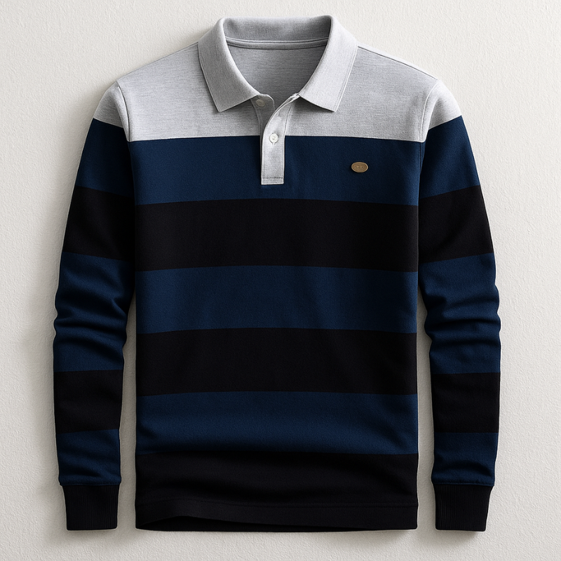 Phoenix Men’s Long Sleeve Polo – Premium Cotton Comfort