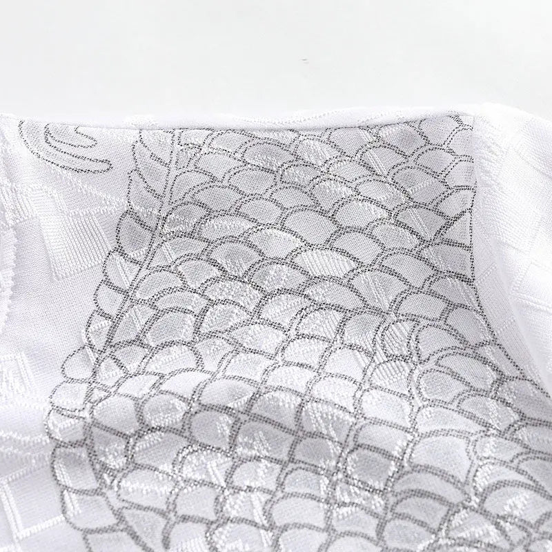 Ethan Men’s T-Shirt – Ice Silk Tee with Tonal Dragon Embroidery