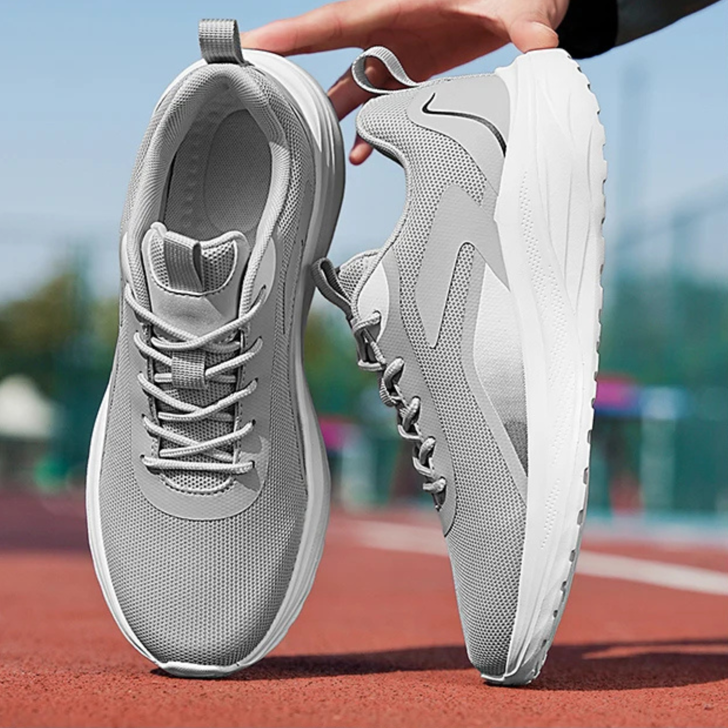 Asher Men’s Running Sneakers – Breathable Mesh Knit Sneaker with Ultra-Light Cushioning