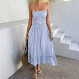 Elias Casual Bowtie Suspender Dress