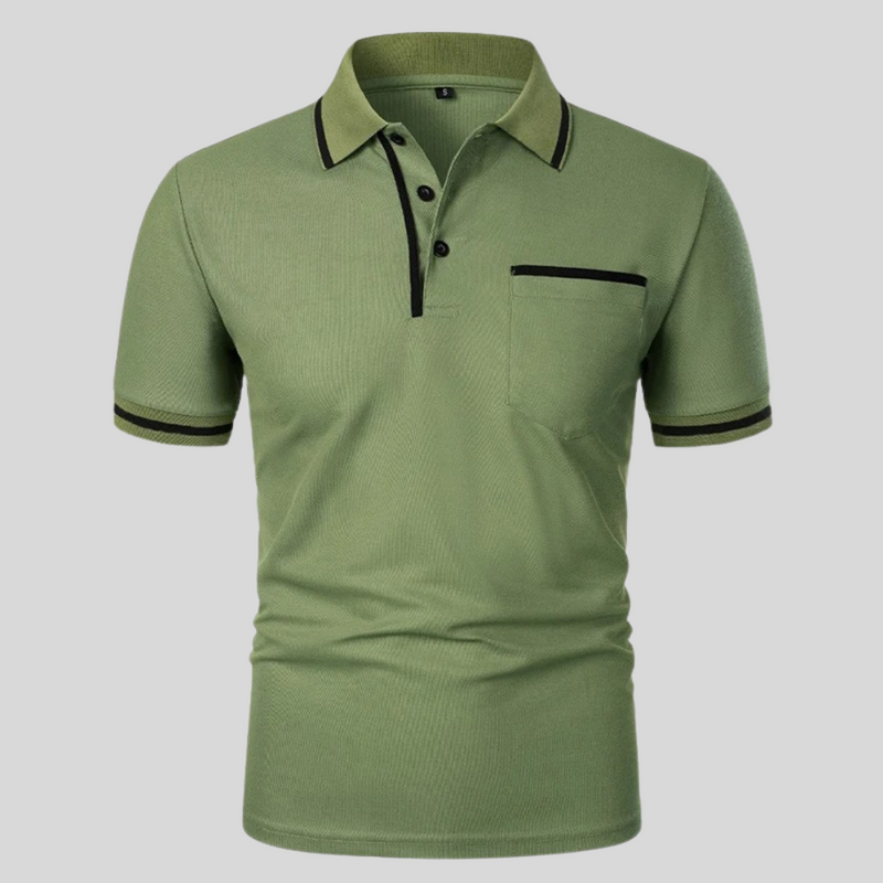Dexter Polo - Tailored Short-Sleeve Cotton Blend Shirt