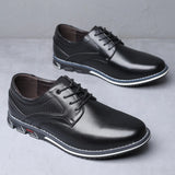 Noah Classic Leather Lace-Ups – Timeless Leather Sneakers for Everyday Wear